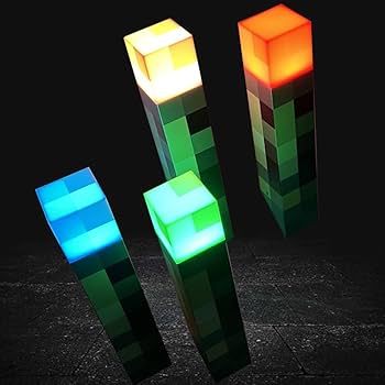 Veilleuse Torche Brownstone Minecraft – LED USB Rechargeable