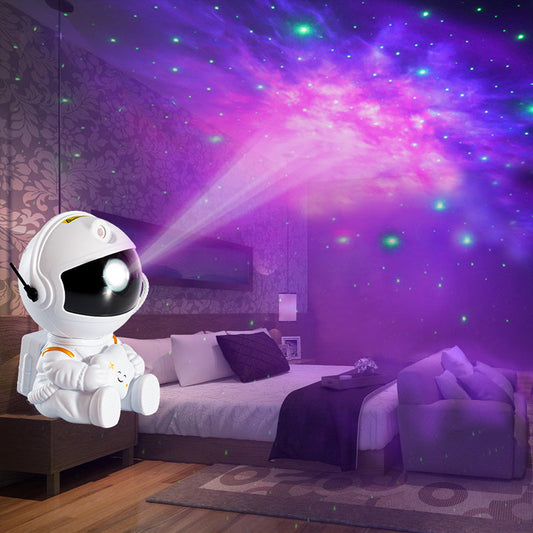 Mini Lampe de Projection Astronaute – Veilleuse Galaxie Colorée & Déco Créative